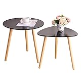 BAOYOUNI 木製サイドテーブル　テーブル ソファテーブル ナイトテーブル ミニテーブル シンプル カフェテーブル コンソール 机 花台 フラワースタンド ベッドサイドテーブル ソファーサイドテーブル 寝室 コンパクト かわいい 小さい