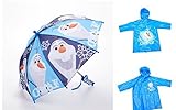 Disney Frozen Olaf Childrens 2 Piece Umbrella Rain Poncho Set - Large 6/7 [並行輸入品]
