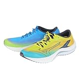 [ミズノ] ランニングシューズ ウエーブリベリオン FLASH イエロー×ブラック×ブルー (※左右非対称) 26.5 cm 2E