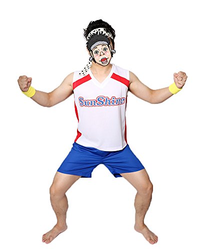 MAKE CHEERFUL 空前絶後の芸人 コスプレ 衣装 超絶怒涛のピン芸人 コスチューム 衣装 4点セット (L)