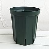 スリット鉢5号ロングタイプ モスグリーン10個セット[深鉢] ノーブランド品