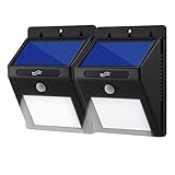 Housmile センサーライト ソーラーライト 16 LED 人感センサー 玄関ライト 太陽発電 省エネ 軒先/庭/ガーデン/庭先/玄関周りなどの照明用 防犯防災グッズ 2個セット 最新版