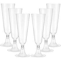 【激安】シャンパングラスプラスティック60個 Amazon｜20/60個 シャンパングラス プラスチックグラス 使い捨て