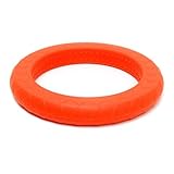 Siliconies Teething Ring (Chewy Bangle with Sensory Bumps) Tangerine-Orange by Family Bedrock