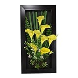 フェイクグリーン　壁掛け 人工観葉植物　壁面緑化　造花　壁面装飾　オランダカイウ　5026-122