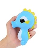 aoligeジャンボSquishyキュートHippocampus Kawaiiクリーム香りつきVery Slow Rising Decompression Squeeze Toys for Baby