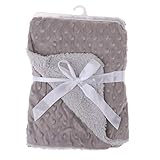 IPOTCH 全４色 赤ちゃん バブル ブランケット 新生児　ベッドブランケット 掛け 布団 ラップ 柔らかい - グレー