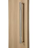 Grandeur #モダンステンレススチールsus304 EntranceエントリフロントWood Timberガラスガレージバーンスライドドアプルプッシュハンドル 24 inches / 610mm