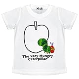 アスナロ（トップス 半袖tシャツ） ERIC CARLE はらぺこあおむし 半袖Tシャツ ベビー 子供 男の子80 ホワイト