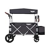 Kinz Wagon Baby Stroller Folding Stroller ベビーツインベビーカー 折りたたみ式ベビーカー [海外並行輸入品] (Dark Gray)