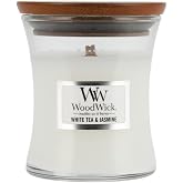 [ ウッドウィック ] WoodWick アロマキャンドル ジャー S 98062 ホワイトティー＆ジャスミン White Tea & jasmine キャンドル アロマ ろうそく ロウソク フレグランス ギフト パチパチ音 おしゃれ Mini Ho