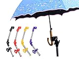 El Viento ベビーカー用 傘立て 傘スタンド 雨傘 日傘 自転車 車いす シルバーカーにも 雨 紫外線 から守ります！！ 【工具・説明書付き】 (ブラック)