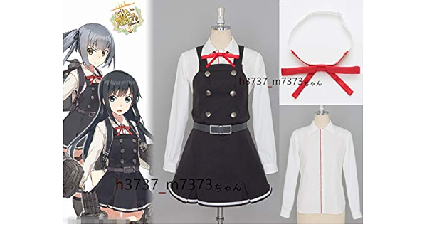 Amazon 艦隊これくしょん 艦これ 朝潮型駆逐艦 朝潮改二 霞改二 コスプレ衣装 全セット 靴 ウィッグ追加可 コスプレ 仮装 通販