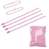 ボールチェーン キーホルダー 100本 アクセサリー ピンク 12cm 直径2.4mm ハンドメイド DIY NYANDELMO ND-0045-R05-PK