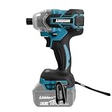 マキタ互換品 充電式 インパクトドライバー 18V 14.4V ブラシレスモーター 260N.m トルク 2段階 LEDライト 電動 ドライバー コードレス DIY 家具組立 本体のみ Longsafe (IPD01-BK)
