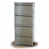 川口工器 オールステンレス シューズラック (幅62-4段) 17821