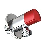 Baosity 全４種　高品質　G1 / 2　真ちゅう　温水　三角　バルブ　トイレ　ヒーター　バルブ　 - 三角レッド