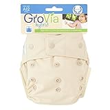 GroVia Snap Diaper Shell System, Vanilla (Discontinued by Manufacturer) by The Natural Baby Company 