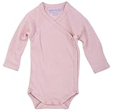 オーガニックコットン 長袖ボディスーツ(ピンク)3-6カ月