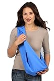 Hugamonkey Indoor Outdoor Travel Comfort Newborn Infant Cotton Blue Baby Sling - Large by HugaMonkey
