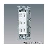 パナソニック 埋込トリプルコンセント 絶縁取付枠付 15A 125V ベージュ WTF13034FK