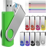 USBメモリー32GB 10個セット USB2.0 ｕｓｂメモリ 32gb 高速 データ転送 usbフラッシュメモリ メモリースティック32ギガ 回転式 大容量（十色)