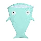 Genda 2Archer(JP) 　可愛い　サメ　ベビー　赤ちゃん　子供用　シュラフ　寝袋　寝具　新生児　お出かけ　秋冬　厚手　暖かい　布団　寒さ対策　8色　プレゼント　祝い (グリーン)