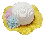小さな女の子美しい太陽の帽子プリンセスの帽子夏のビーチの帽子 [D]