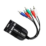 HDMI1.3〜5RCA YPbPrコンポーネント、スケーラー機能付き、HDMI入力コンポーネントYPbPr出力コンバータアダプタ