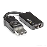 StarTech.com DisplayPort - HDMI変換アダプタ/4K60Hz対応/DP 1.4 - HDMI 2.0 アクティブコンバータ/抜け防止対応ディスプレイポートコネクタ DP2HD4K60S
