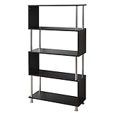 山善(YAMAZEN) ディスプレイラック 幅80 奥行30 5段 ブラック MIR-5(BK)