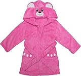 Children's Animal Hooded Bath Robe - Bear (4T-6T) (4T-6T) by Kreative Kids