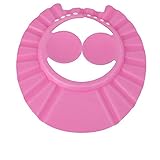 シャワーキャップ シャワー帽子 シャンプーハット 用防水帽 お風呂 洗髪用幼児 サイズ調節可能 3色 防水 (ピンク)