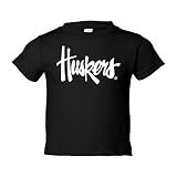 Nebraska Cornhuskers Legacyスクリプト「ハスカーズ」幼児用ティーシャツ 3T ブラック
