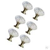 P Prettyia 引き出しノブ　取手 ドア取って　引き出しつまみ　ドアノブ ドアハンドル　引き出し　クリア　キャビネット