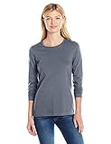 American Apparel Women's Fine Jersey Classic Long Sleeve T-Shirt Asphalt X-Large [並行輸入品]