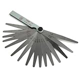 woodwave シックネスゲージ 17枚 狭い場所の隙間測定 組隙間幅0.02mm～1.0mm（隙間測定）+オリジナルクロス 2点セット