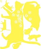 マイサ ハル インテリアステッカー キャット スモールサイズ デネルカナリア