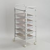 自由組立エステワゴン 6段 ( 6-A ) ( 23111+23113+23116+23116+23116+23116+23116 ) [ エステワゴン ネイルワゴン キッチンワゴン マルチワゴン サイドワゴン キャスター付き 収納 業務用