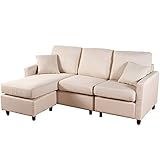 家具の赤や ポケットコイル仕様 コーナーカウチソファ (アイボリー)