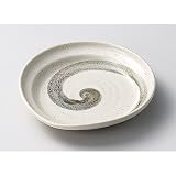 山下工芸 (Yamasita craft) 黒渦捻り6.0皿 225-22-676