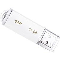 シリコンパワー USBメモリ 64GB USB2.0 キャップ式 永久保証 Ultima U02シリーズ ホワイト SP064GBUF2U02V1WJB