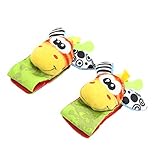 動物幼児ベビーキッズ手手首ベル足ソックスRattlesソフトおもちゃ新しい