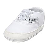 Prettyia ソフトソール　シューズ　ユニセックス　ベビー　キッズ　　カジュアル　キャンバス　プレウォーカーシューズ　出産お祝い　全3サイズ3色選べ - 白, M