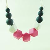 Silicone teething bead necklace for babies & Mommas, 100% safe , BPA free , soft jewelry soothing re
