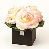 Formosaflowers （ フォルモサ フラワーズ ）ローズS LEDフラワー ＜ 造花 / アーティフィシャルフラワー ＞ 人感センサー 自動点灯 自動消灯機能 ピーチピンク