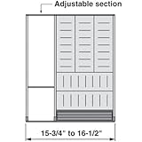 ブルムBzhi.533Ti4A 15から0.75 16から0.50に。ウッド引き出し用オルガライン - ステンレススチール