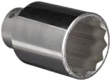 Martin SD1246 Alloy Steel 1-7/16 Type III Opening 1/2 Square Drive Socket, 12 Points Deep , 3-3/64 O