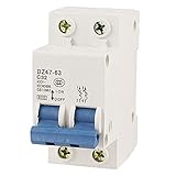 dz47 – 63 C32ミニチュア回路遮断器 – TOOGOO ( R ) dz47 – 63 C32 AC 400 V 32 A 6000 A 2極DINレールマウントミニチュア回路遮断器