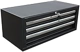 WEN 74603 26-Inch 3 Drawer Intermediate Chest, Silver/Black [並行輸入品]